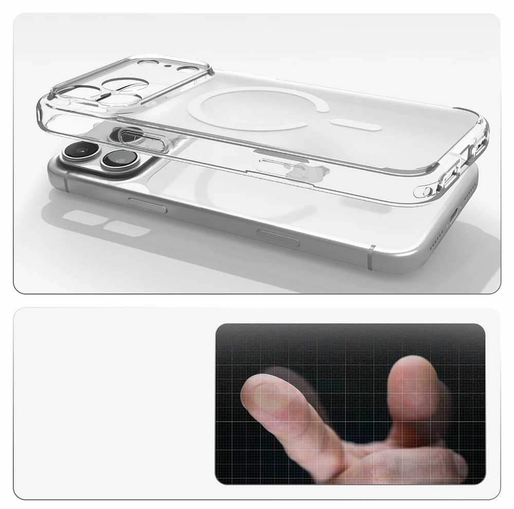 Dėklas Spigen Ultra Hybrid MagSafe case for iPhone 18 Pro / 17 Pro - frost baltas