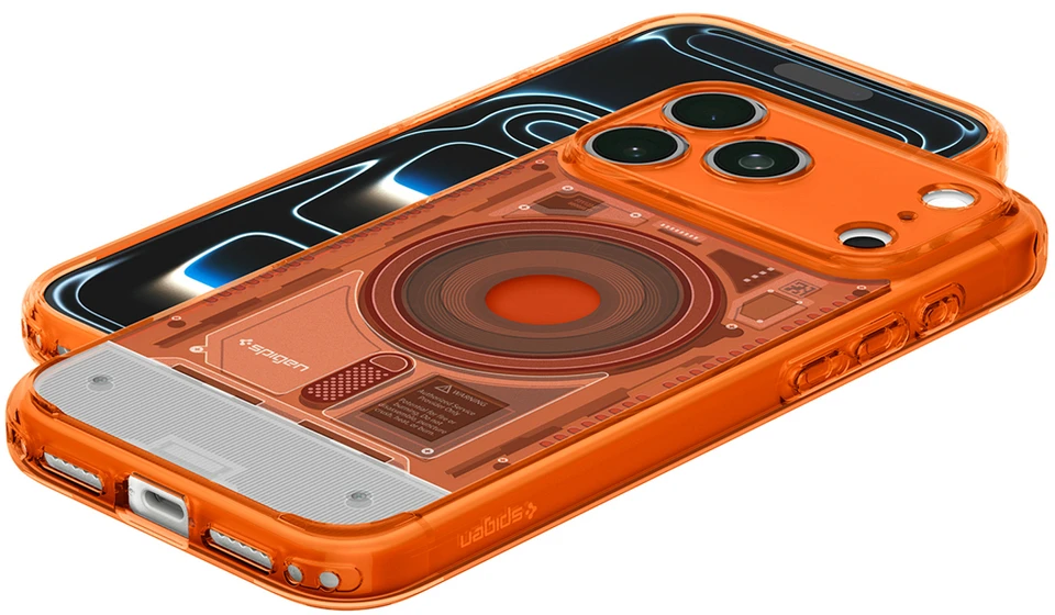 Dėklas Spigen Ultra Hybrid MagSafe Case for iPhone 18 Pro / 17 Pro - Oranžinis