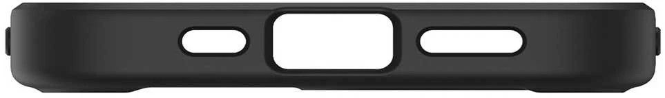 Dėklas Spigen „Crystal Hybrid MagSafe“, šerkšno juodumo – „iPhone 16e“