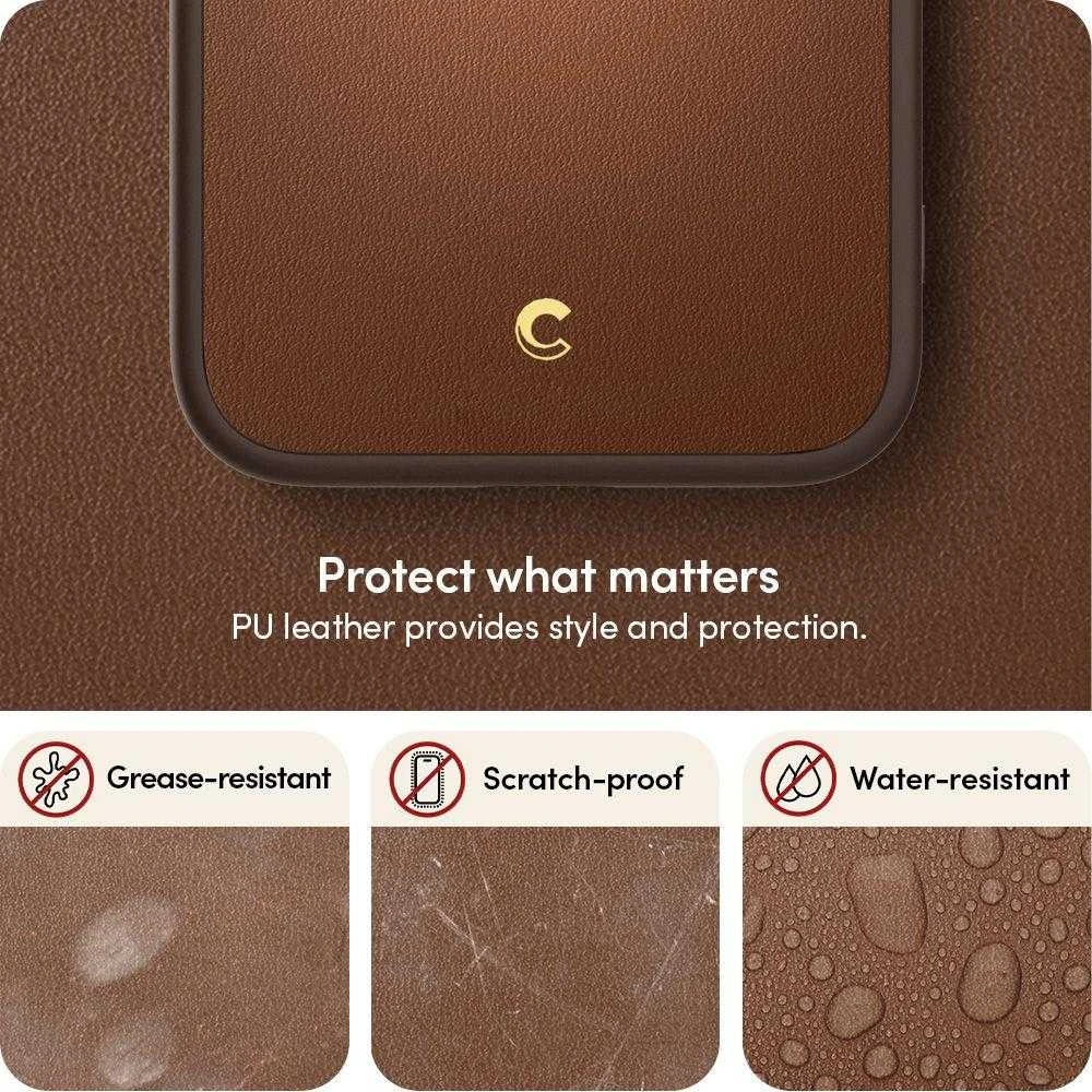 Spigen Cyrill Kajuk Mag MagSafe Apple iPhone 14 Plus dėklas telefonui rudos spalvos
