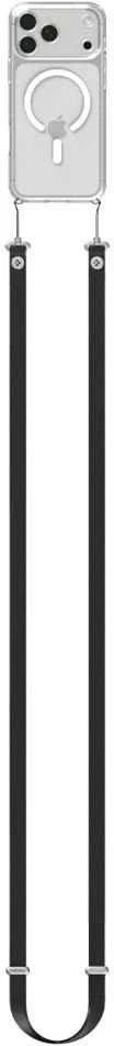 Spigen DA30L LAnyard Strap Crossbody juodas
