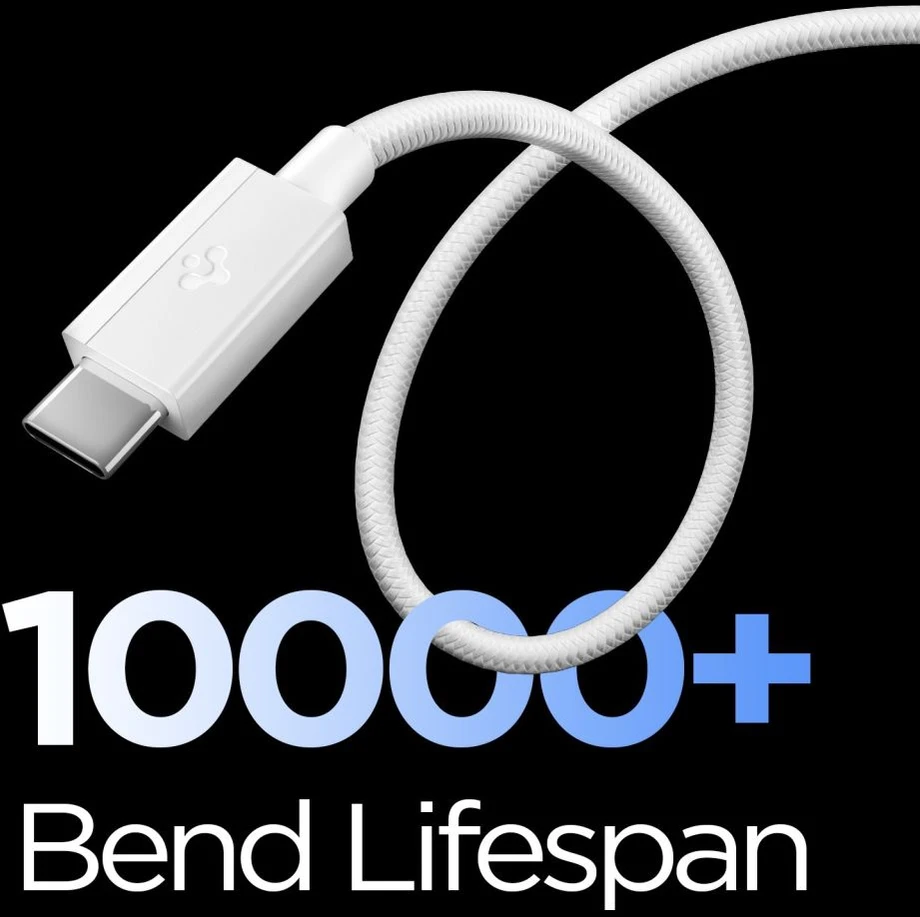 SPIGEN EB6015AC ESSENTIAL TYPE-C LAIDAS 60W 150CM Baltas