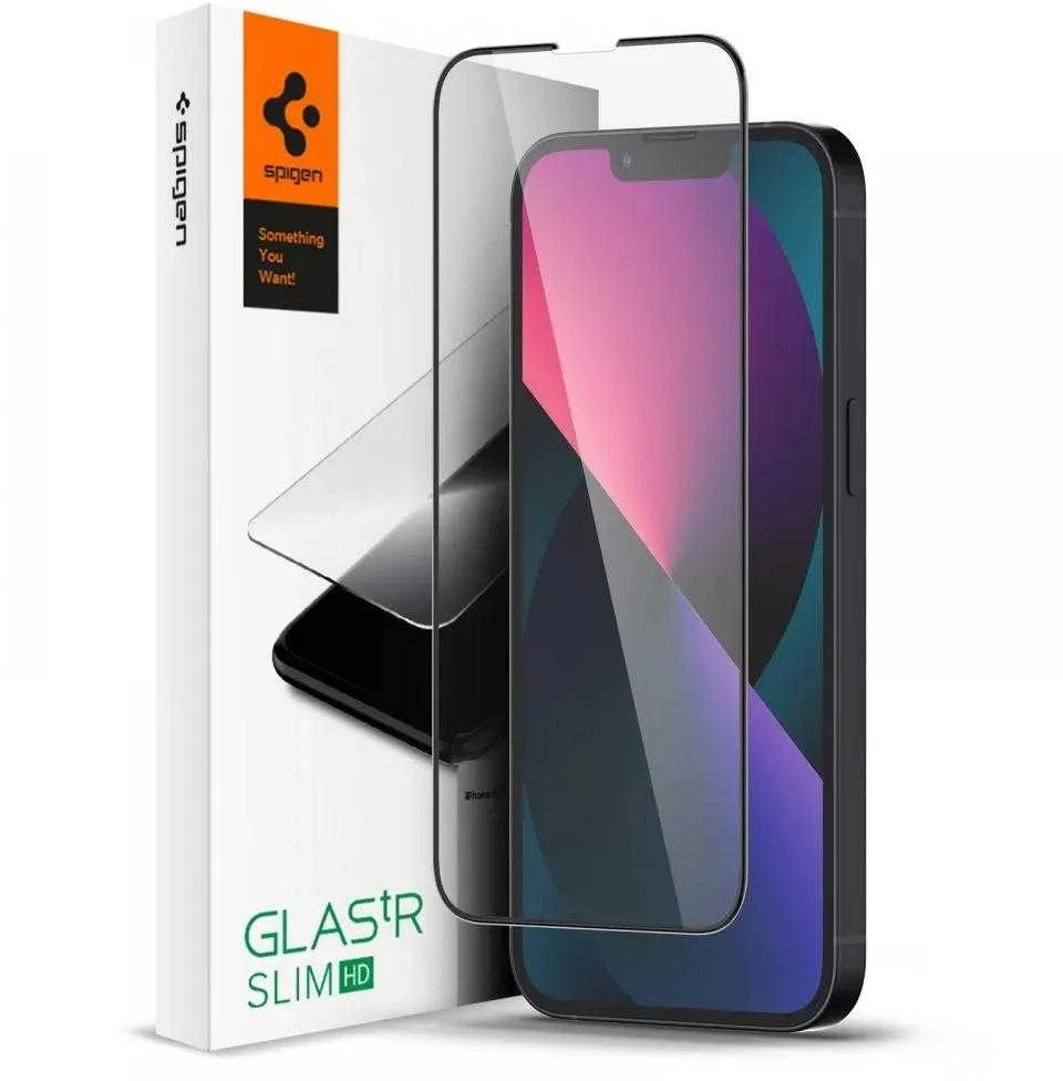 Spigen tR Slim HD, juodos spalvos 1 Pack – Apple iPhone 13 mini