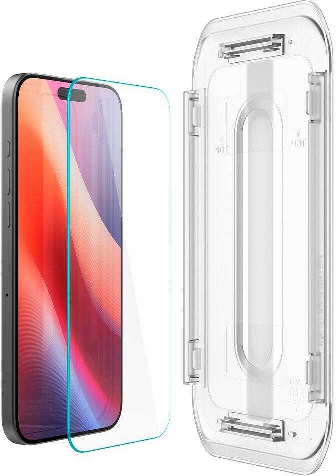 „Spigen Glass tR EZ Fit HD“ 1 vnt., skaidrus – „Apple iPhone 16 Pro Max“
