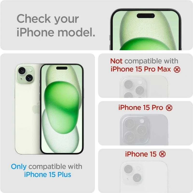 Apsauginis stiklas telefonui Apple iPhone 15 Plus / 16 Plus Spigen Glas.tr „EZ Fit” Privacy