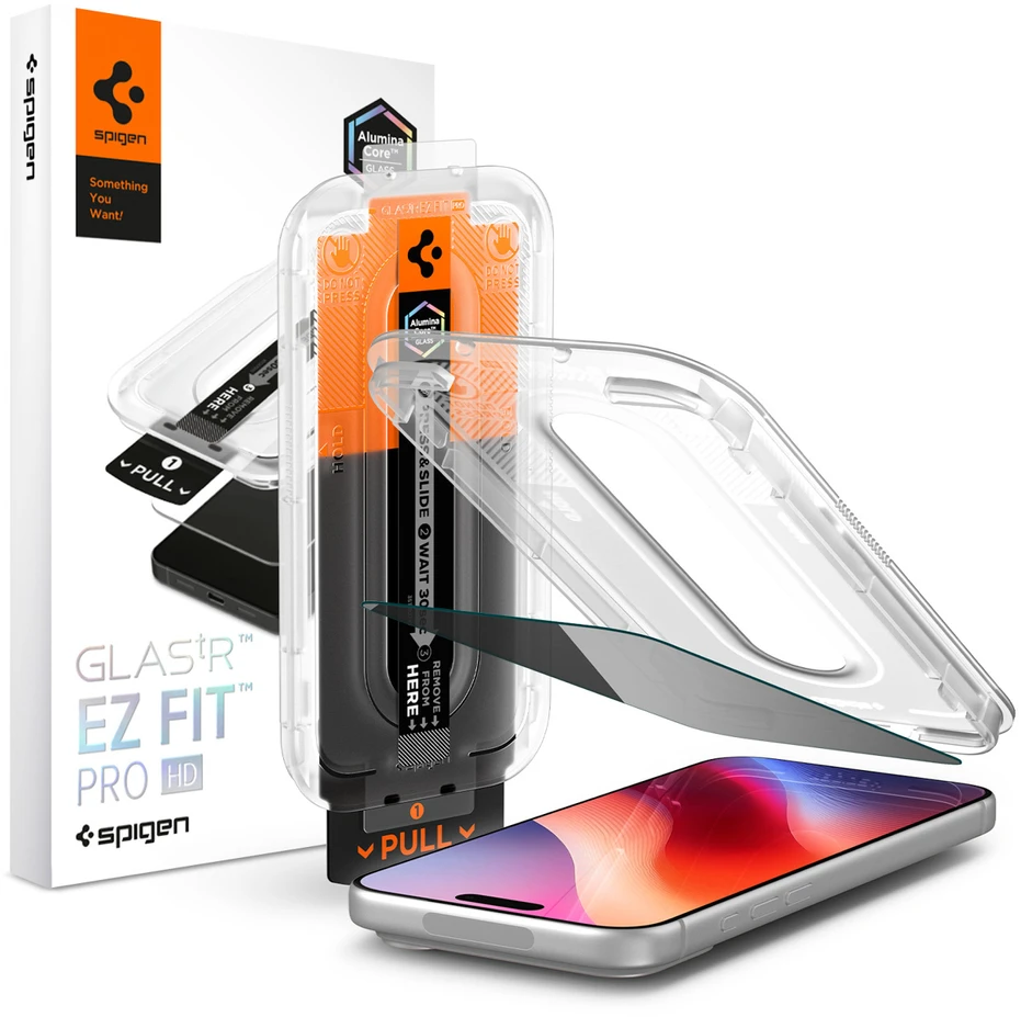 Spigen Glas.tR EZ Fit Pro HD AC Privacy Tempered Glass for iPhone 18 Pro Max