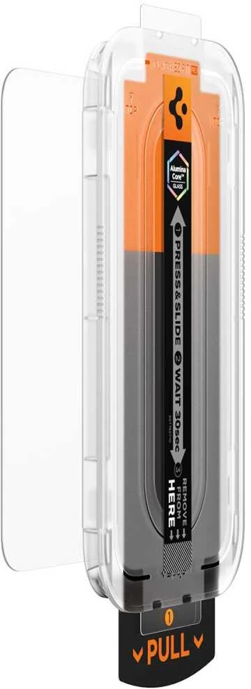 Apsauginis stiklas Spigen Glass tR EZ Fit Pro HD (Privacy) 1 Pack, transparency - iPhone 17/16 Pro Max