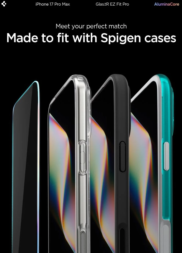 Ekrano apsauga Spigen Glass tR EZ Fit Pro HD 1 Pack, transparency - iPhone 17/16 Pro Max
