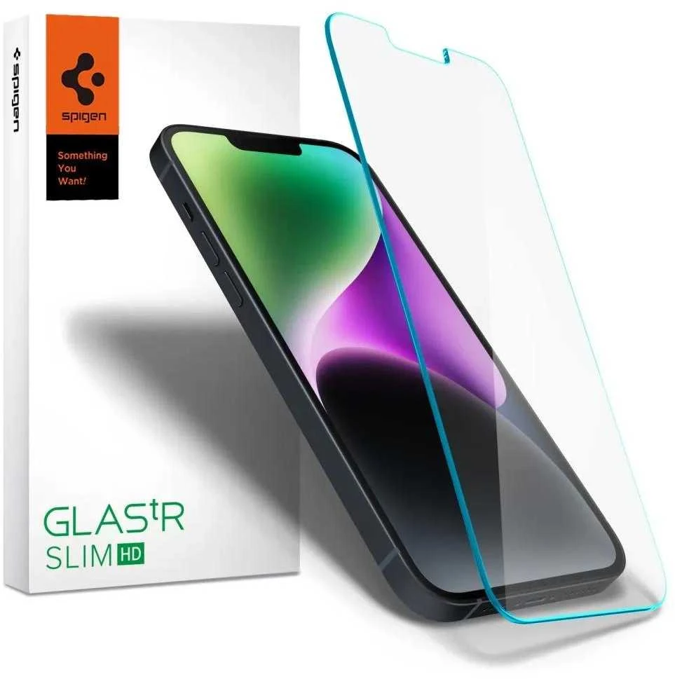 Apsauginis stiklas Spigen GLAS.TR SLIM Apple iPhone 13/13 Pro / 14
