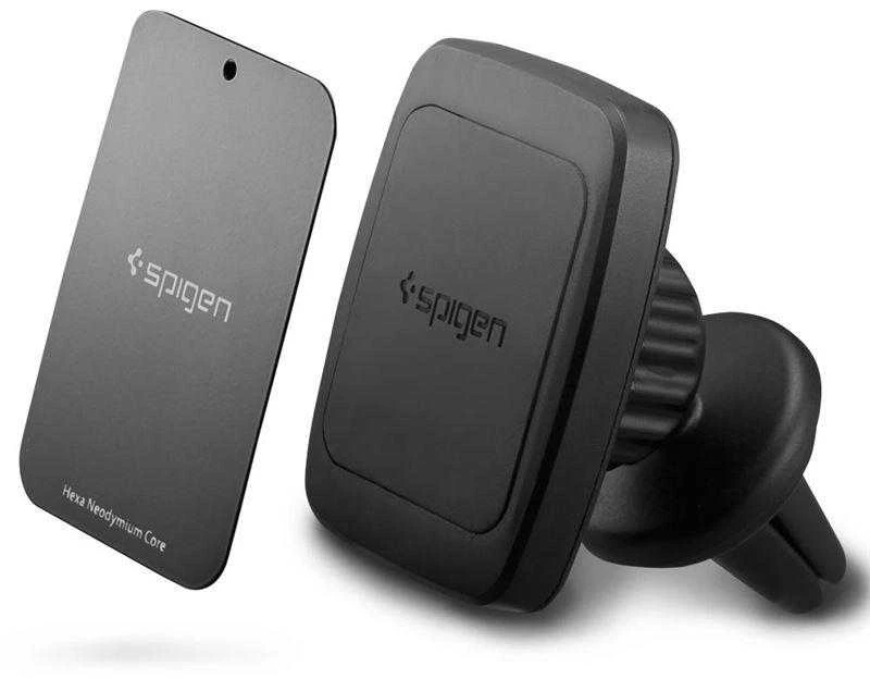 Spigen Tiekimas | Kuel H12 šešiašerdis magnetinis automobilio laikiklis | Juodas | Stiprus 6 dalių magnetas užtikrina stabilumą be likučių; Oro ventiliacijos guminis pagrindas suteikia visą priekinio stiklo vaizdą; 360° sukimosi funkcija patogiam žiūrėjimui; Lygus paviršius suteikia modernistinį dizainą; Suderinamas su bet kuriuo išmaniuoju telefonu.