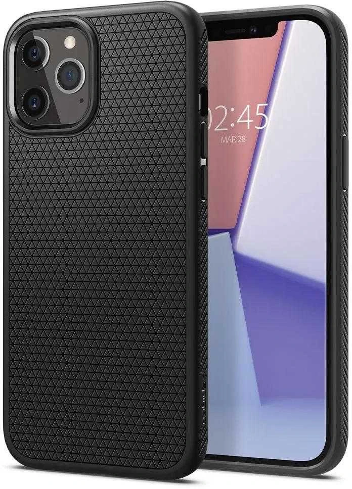 Spigen Liquid Air dėklas skirtas Apple iPhone 12 Pro / 12, spalva - Matte Black