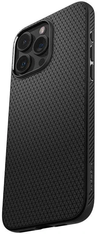 Dėklas SPIGEN LIQUID AIR IPHONE 15 PRO MAX MATTE Juodas