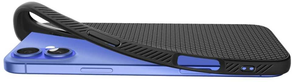 Spigen dėklas LIQUID AIR skirtas Apple iPhone 16 Plus matte juodos spalvos