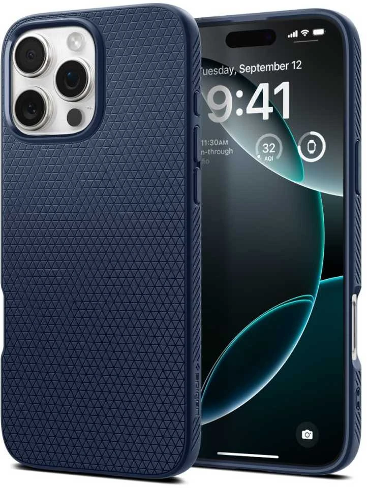 Spigen Liquid Air Apple iPhone 16 Pro Max – dėklas telefonui mėlynos spalvos