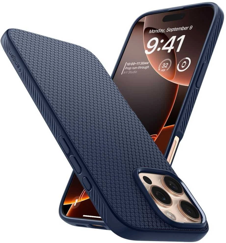 Spigen Liquid Air Apple iPhone 16 Pro Max – dėklas telefonui mėlynos spalvos
