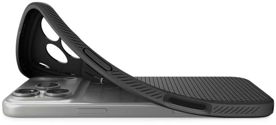 Dėklas Spigen Liquid Air Case for iPhone 17 Pro - Matte Juodas