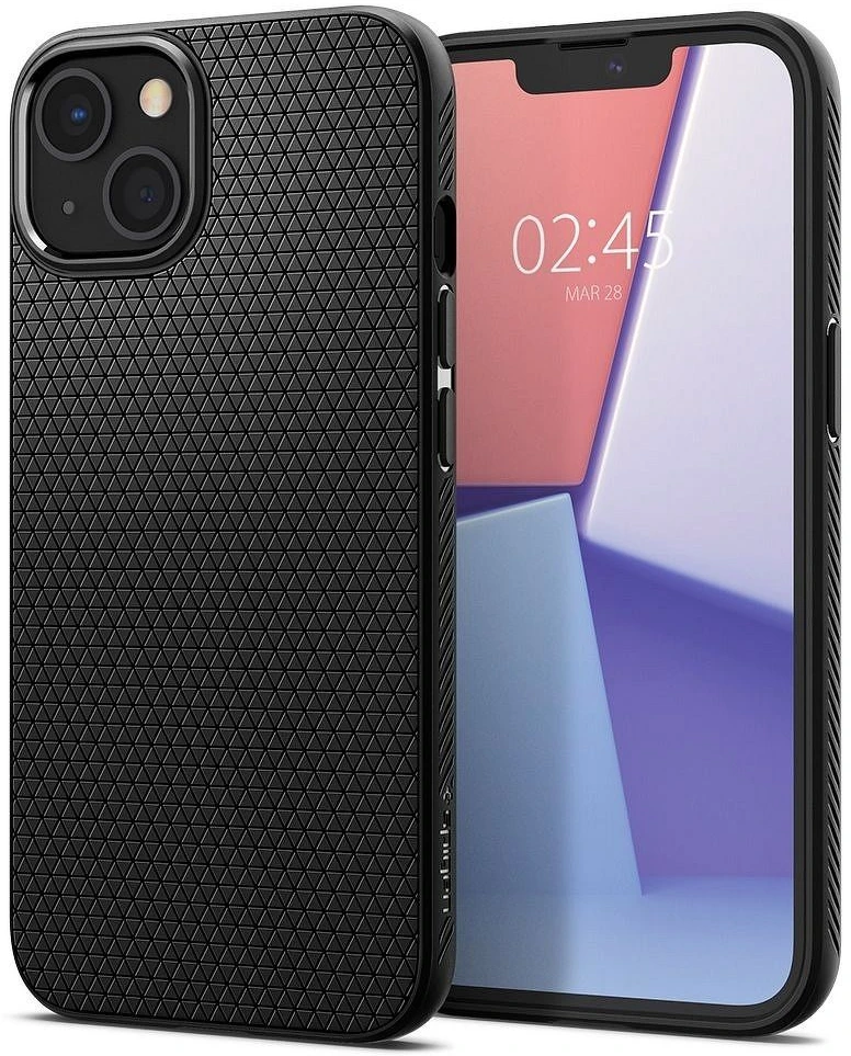 Spigen Liquid Air dėklas skirtas Apple iPhone 13, spalva - Matte Black
