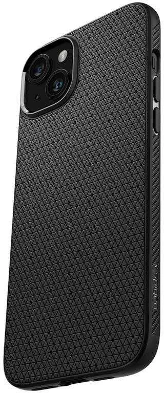 Dėklas Spigen Liquid Air for iPhone 15 Matte juodas