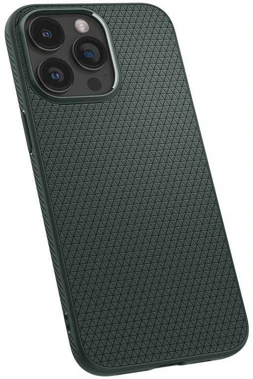 Spigen dėklas LIQUID AIR skirtas Apple iPhone 15 Pro Max abyss žalias