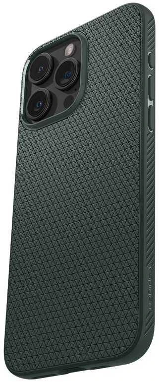 Spigen dėklas LIQUID AIR skirtas Apple iPhone 15 Pro Max abyss žalias