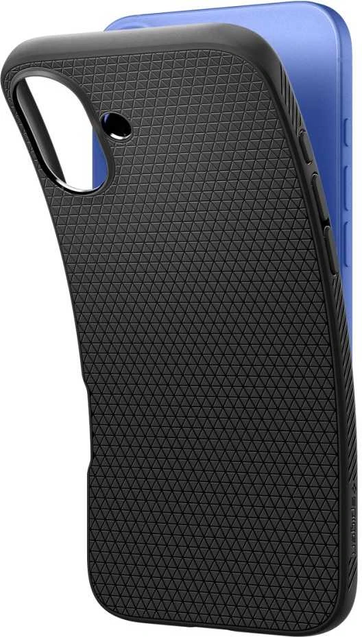 Spigen Liquid Air Apple iPhone 16 – dėklas telefonui juodos spalvos