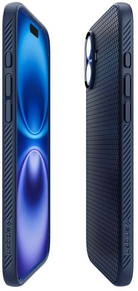 Spigen Liquid Air Apple iPhone 16 – dėklas telefonui mėlynos spalvos