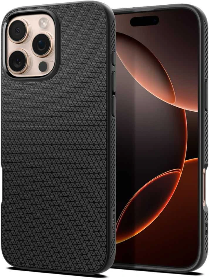Spigen Liquid Air Apple iPhone 16 Pro – dėklas telefonui juodos spalvos