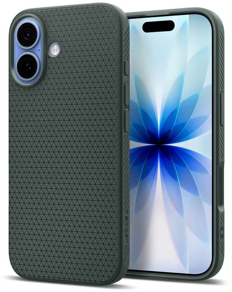 SPIGEN dėklas LIQUID AIR iPhone 17 abbys žalias