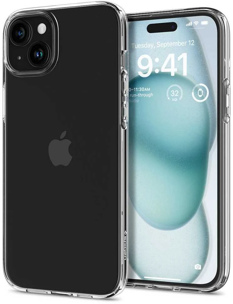 Dėklas SPIGEN LIQUID CRYSTAL IPHONE 15 CLEAR