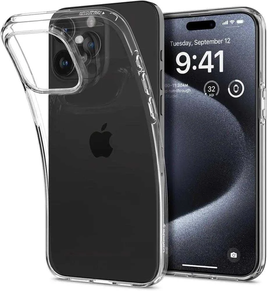 Dėklas SPIGEN LIQUID CRYSTAL IPHONE 15 PRO CLEAR