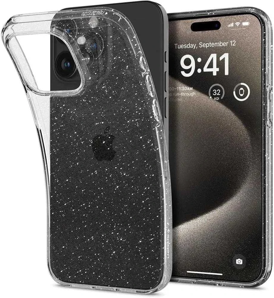 Dėklas SPIGEN GLITTER CRYSTAL IPHONE 15 PRO MAX CL