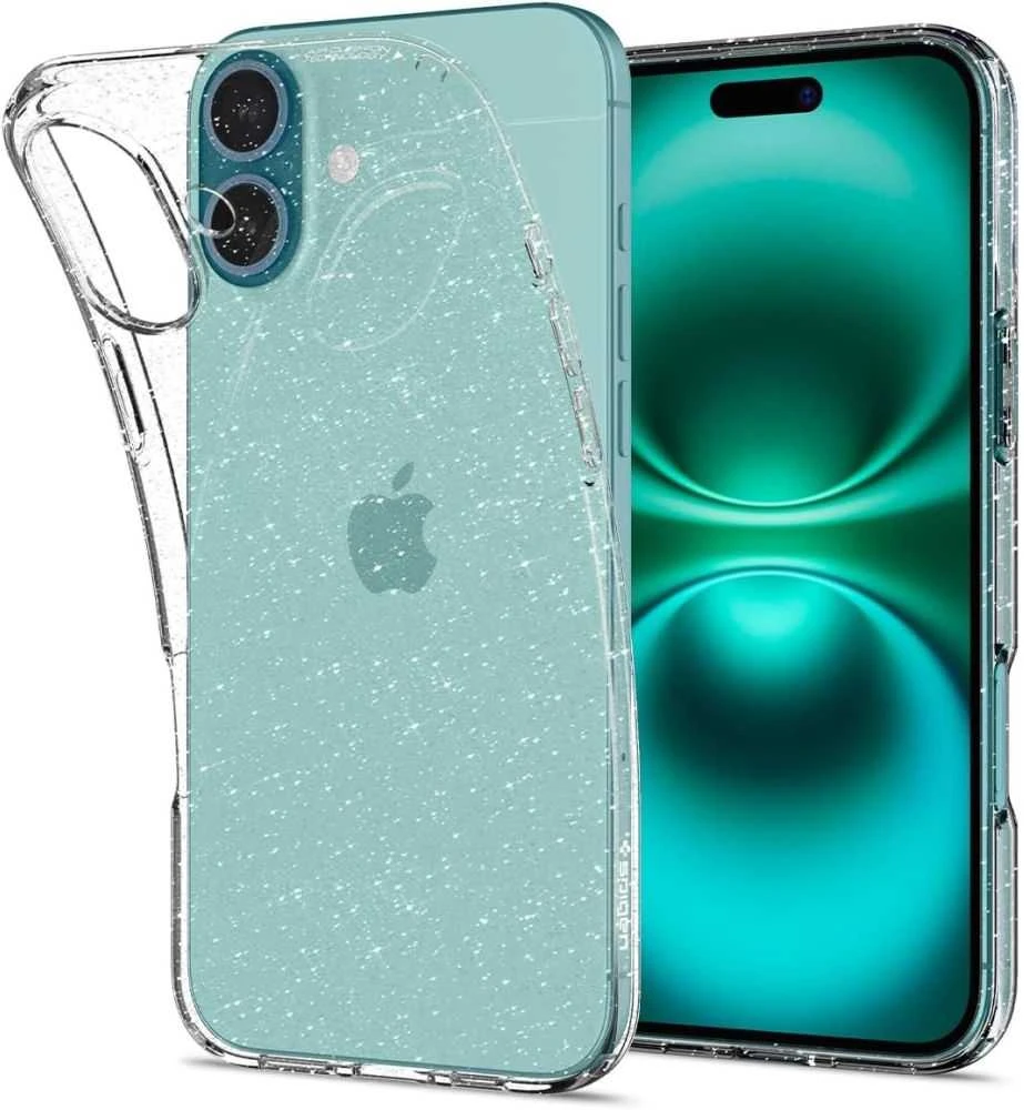 „Spigen“ skystųjų kristalų dėklas „Apple iPhone 16 Plus 6.7“ blizgantis kristalas ACS08065
