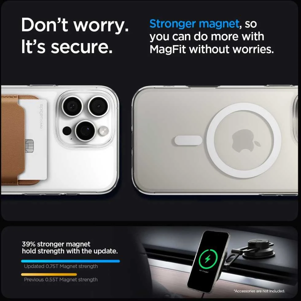 SPIGEN LIQUID CRYSTAL MAG MAGSAFE Apple iPhone 16 Pro dėklas telefonui skaidrus