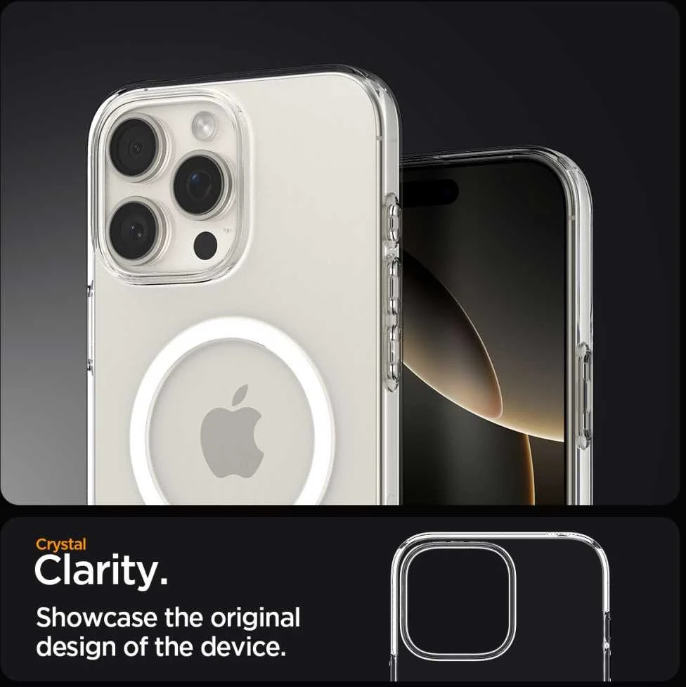 SPIGEN LIQUID CRYSTAL MAG MAGSAFE Apple iPhone 16 Pro dėklas telefonui skaidrus
