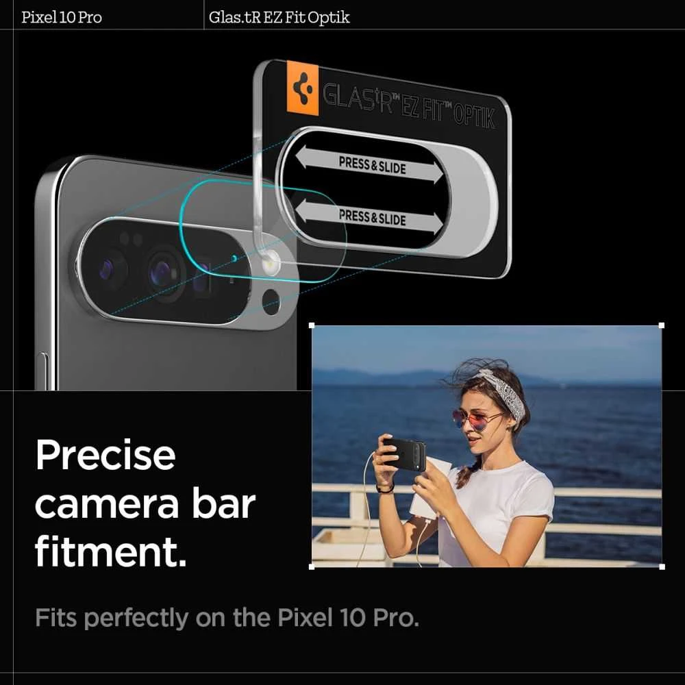Spigen Optik Glas.tR Camera Cover 2-pack skirtas Google Pixel 10 Pro