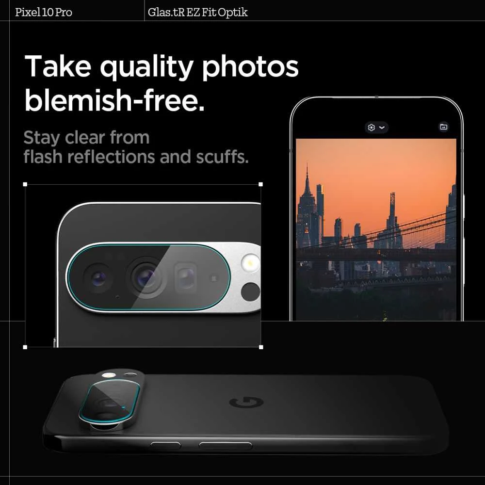 Spigen Optik Glas.tR Camera Cover 2-pack skirtas Google Pixel 10 Pro