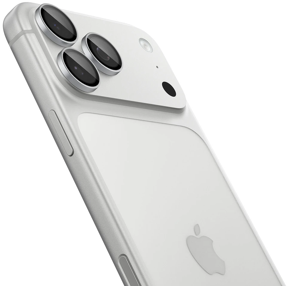 Spigen Optik Pro GLAS.TR EZ FIT 2 vnt. grūdinto stiklo apsauginis fotoaparato ekrano apsauginis stiklas iPhone 18 Pro / 18 Pro Max - Sidabrinis