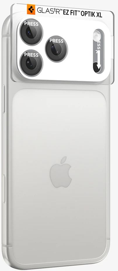 Spigen Optik Pro XL GLAS.TR EZ FIT Tempered Glass for iPhone 18 Pro Max - Sidabrinis