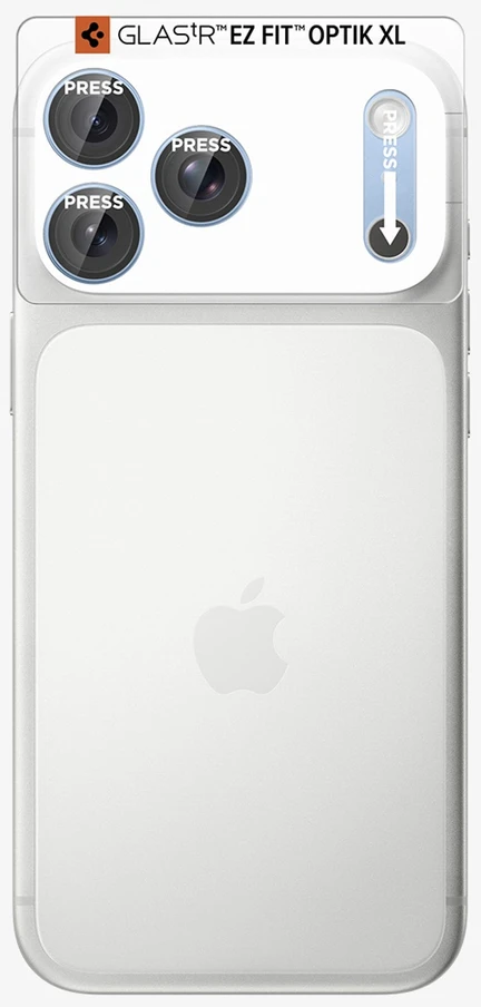 Spigen Optik Pro XL GLAS.TR EZ FIT Tempered Glass Camera Screen Protector for iPhone 18 Pro Max - Light Mėlyna