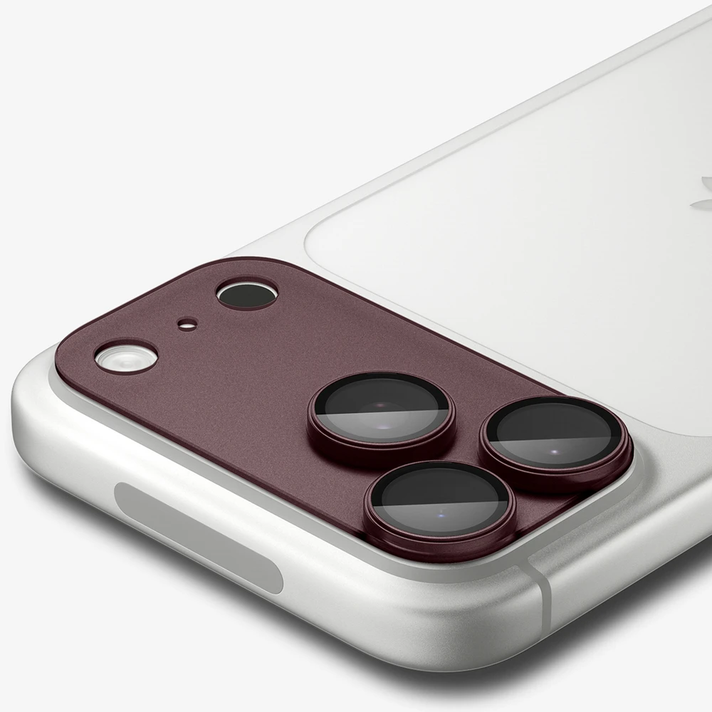 Spigen Optik Pro XL GLAS.TR EZ FIT Tempered Glass for iPhone 18 Pro - Dark Cherry