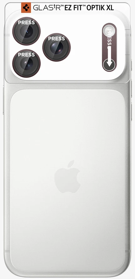Spigen Optik Pro XL GLAS.TR EZ FIT Tempered Glass for iPhone 18 Pro - Dark Cherry