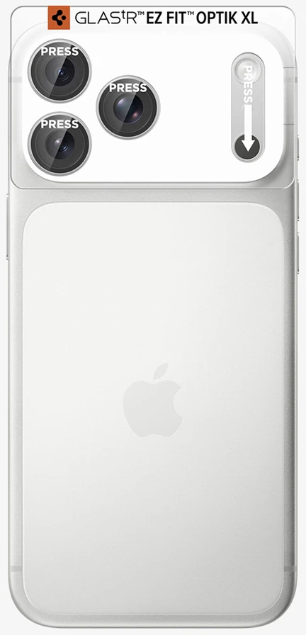 Spigen Optik Pro XL GLAS.TR EZ FIT Tempered Glass for iPhone 18 Pro Max - Sidabrinis