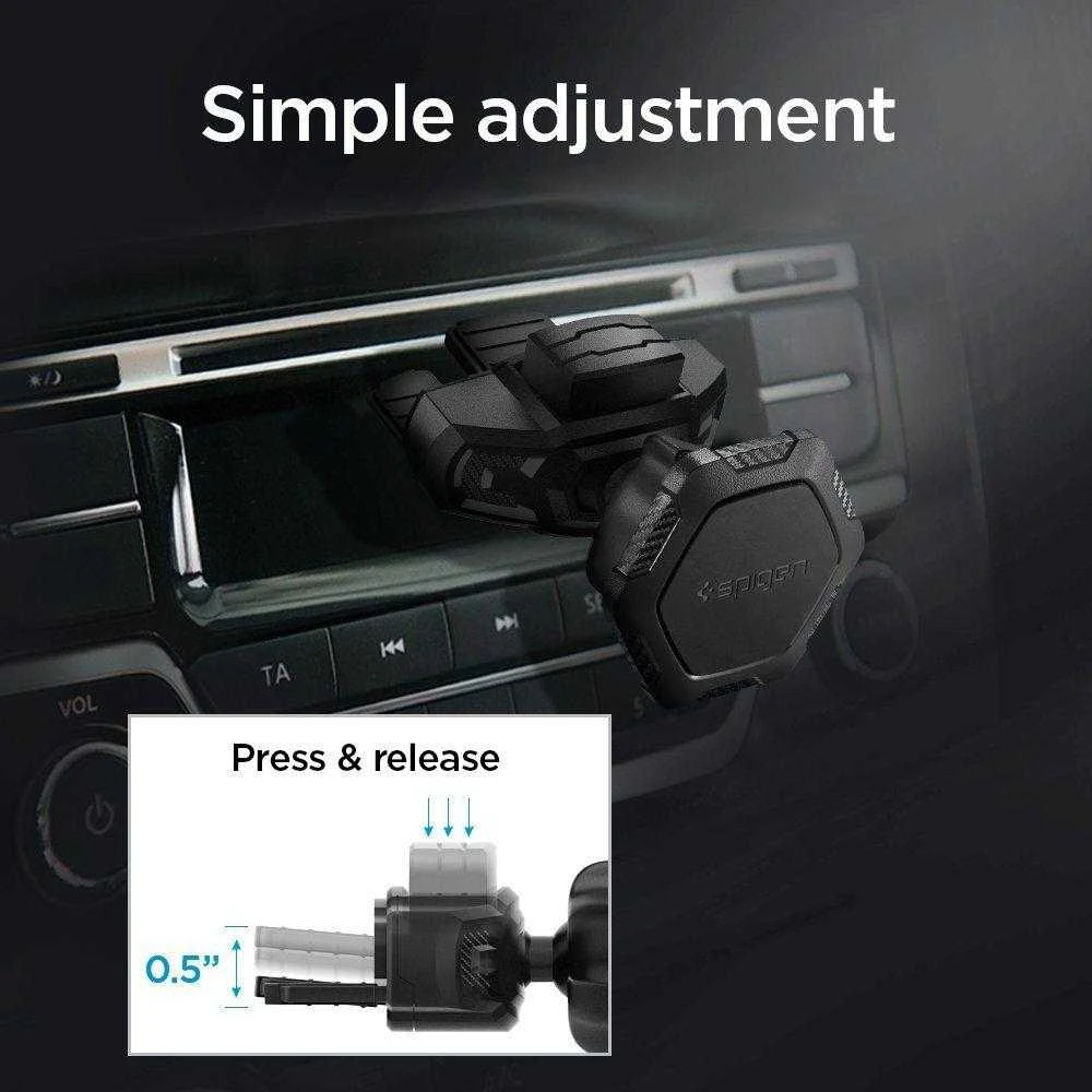 Spigen Magnetinis CD laikiklis automobiliui QS24 Juodas