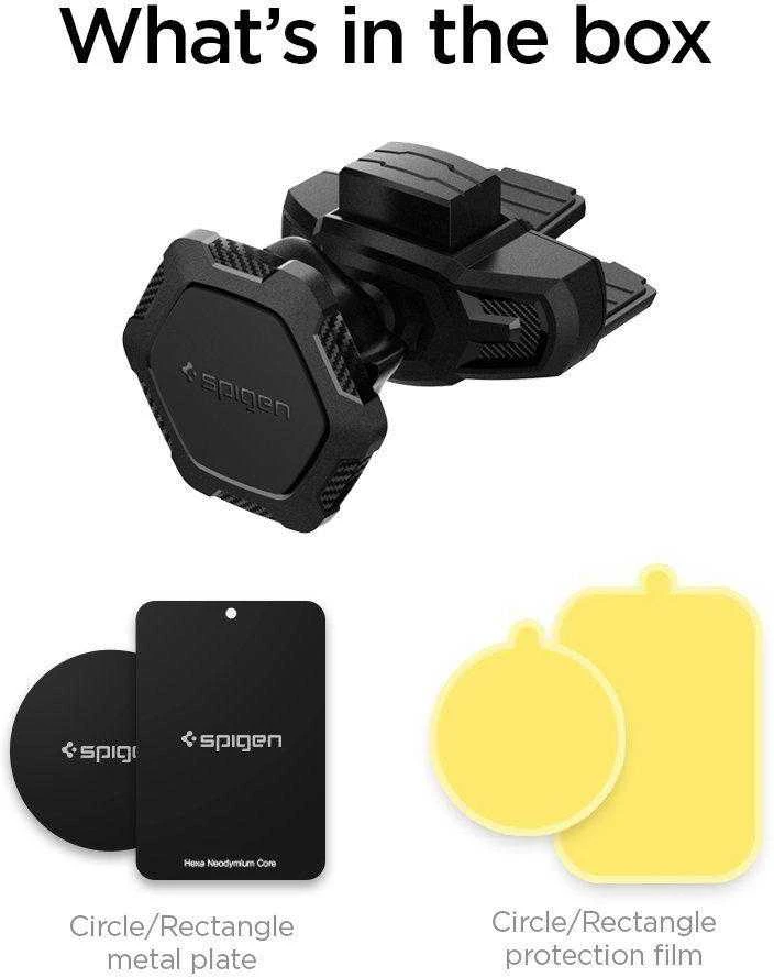 Spigen Magnetinis CD laikiklis automobiliui QS24 Juodas
