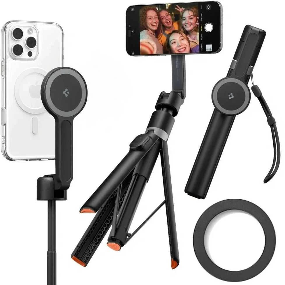Spigen Selfie Stick MagSafe+ Tripod, juodas