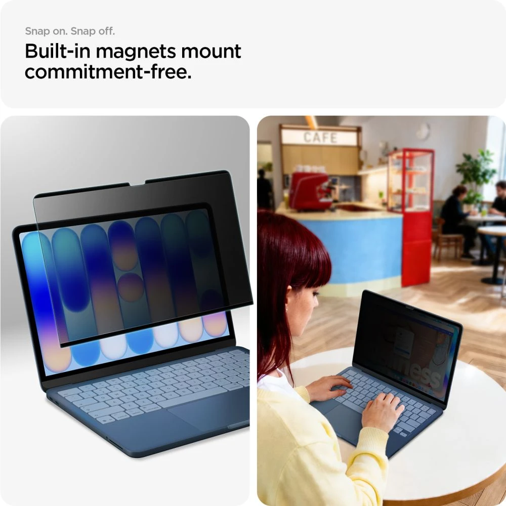 PRIVATUMO FILTRAS Spigen SAFE VIEW MACBOOK NEO 13 2026 PRIVACY