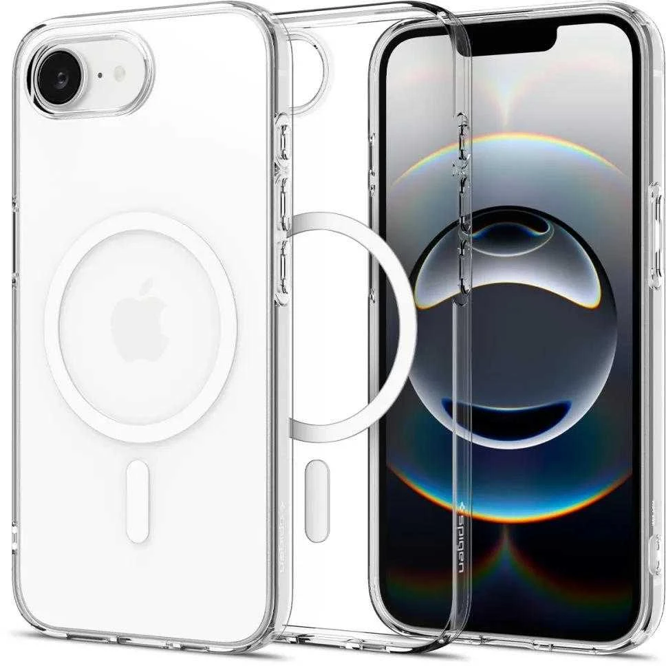 „Spigen Liquid Crystal MagSafe“ dėklas, skirtas „iPhone 16e / 17e“ – skaidrus