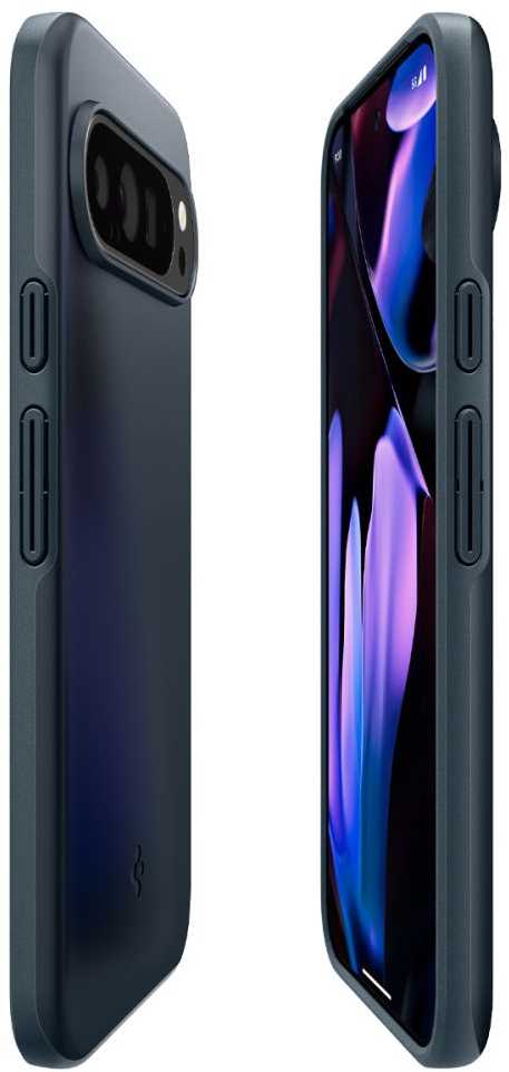 Dėklas „Google Pixel 9 Pro XL Spigen Thin Fit Metal Slate“.