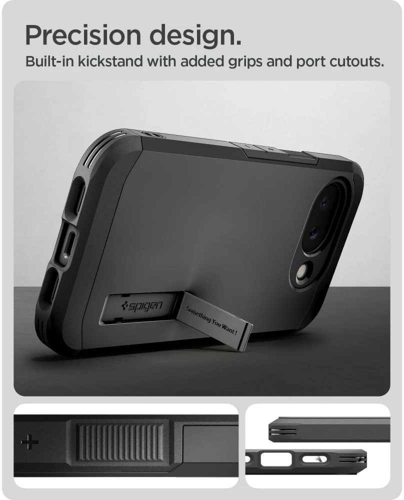 Spigen Tough Armor MAG MagSafe dėklas Google Pixel 10A juodos spalvos