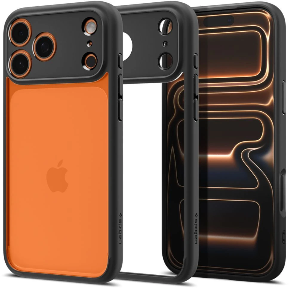 Dėklas Spigen Ultra Hybrid, matte juodas - iPhone 17 Pro
